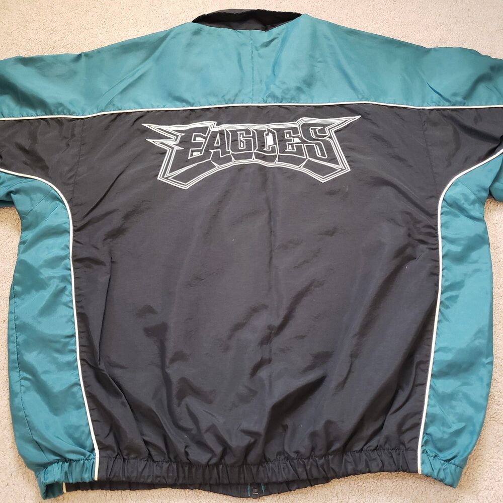 Vintage Y2K Philadelphia Eagles Size Large Mens Full Zip Lightweight Jacket - Picture 8 of 11